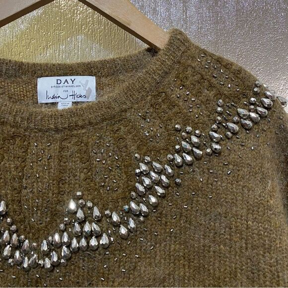 NEW India Hicks Day Birger et Mikkelsen Safari Wool Kid Mohair Sweater - Picture 7 of 7